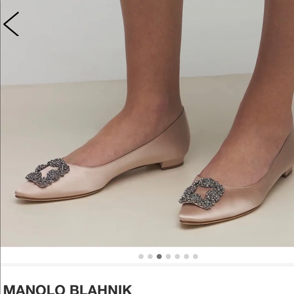 Manolo Blahnik Hangisi Embellished Lilac Flats EU36/US6 Used Once (see pics) - Picture 10 of 15